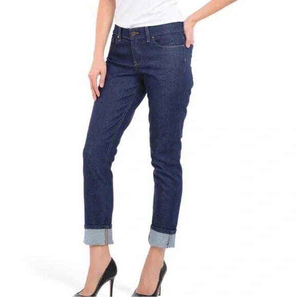 Mott & Bow Boyfriend Dark Blue Jeans Women’s 29 High Rise Classic Straight - Picture 2 of 9